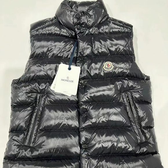 Moncler Men’s Black Goose Down Puffer Vest - Picture 3 of 5